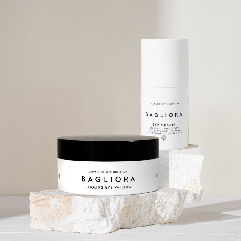 Aufhellende Augenroutine